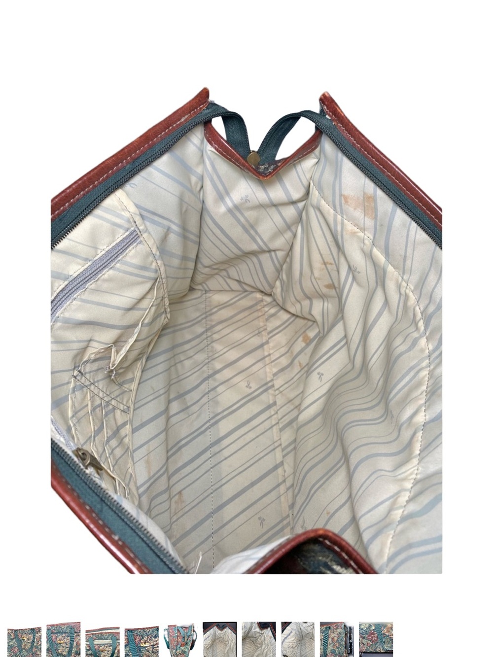 Ricardo Beverly Hills Vintage Floral Tote Tapestry, Carry Travel Overnight Bag‎ - Picture 4 of 6